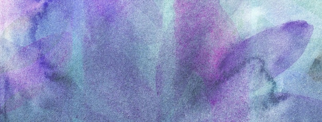 Fondo de arte abstracto colores azul marino y violeta pintura en acuarela con suave gradiente púrpura oscuro