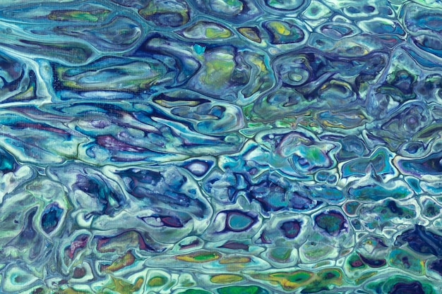 Fondo de arte abstracto fluido o líquido colores azul marino y verde