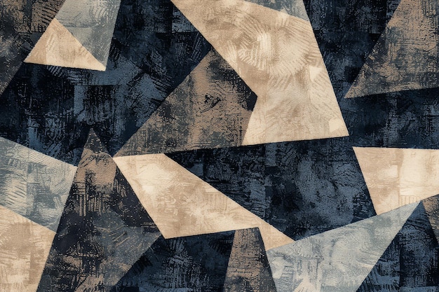 Fondo de arte abstracto moderno Geometría gris dorado