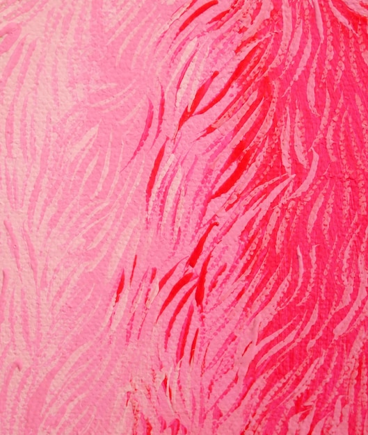 Fondo de arte abstracto de trazos de pincel rosa y rojo