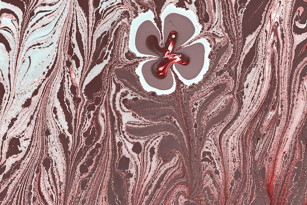 Fondo de arte Ebru con patrones de textura de mármol floral Textura de patrón floral de mármol abstracto