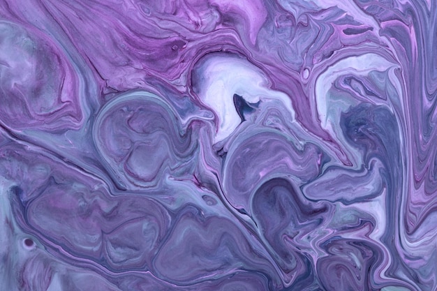 Fondo de arte fluido abstracto colores azul marino y violeta. Mármol líquido. Cuadro acrílico sobre lienzo con degradado violeta y splash. Telón de fondo de tinta de alcohol con patrón de ondas. Sección de piedra.