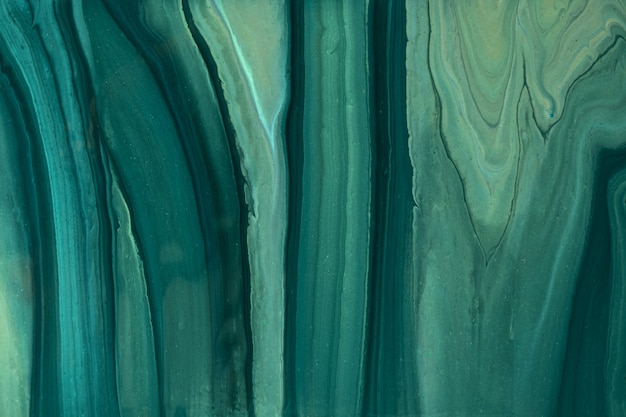 Fondo de arte fluido abstracto colores verde oscuro y verde oliva brillo. Mármol líquido. Pintura acrílica sobre lienzo con degradado esmeralda. Telón de fondo de acuarela con patrón ondulado. Sección de piedra.