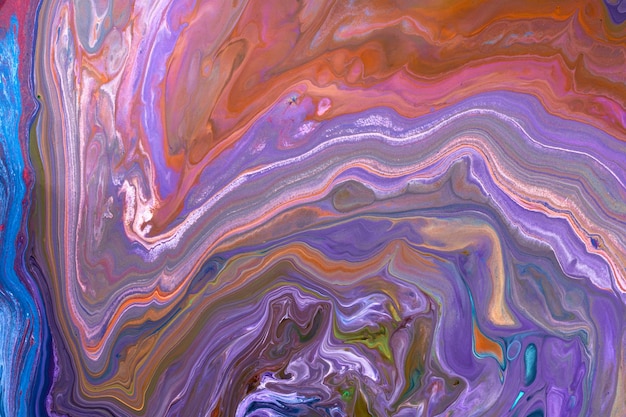 Fondo de arte fluido abstracto de hermoso patrón exclusivo Flujo de mezcla de pinturas multicolores que se mezclan Manchas y rayas de textura de tinta para impresión y diseñoxA