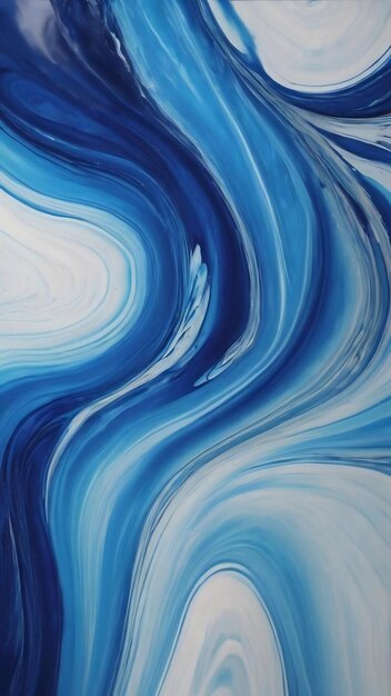 Foto fondo de arte fluido azul hecho a mano estética textura fluida