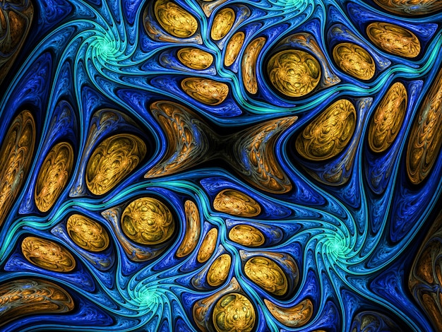 Fondo de arte fractal para diseño creativo