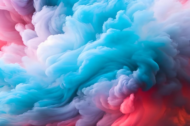 Fondo de arte de humo de tono colorido hermoso