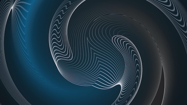 Fondo de arte de línea digital geométrica Patrón de línea geométrica curva abstracta