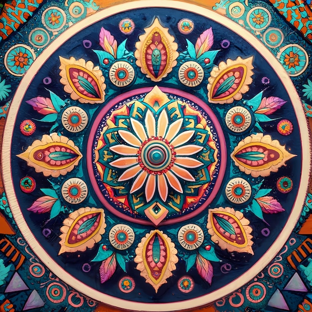 fondo de arte mandala