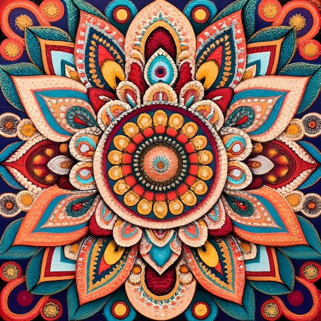 fondo de arte mandala