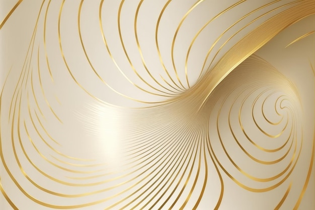 Fondo de artes de línea abstracta de oro Diseño de decoración de papel tapiz de lujo