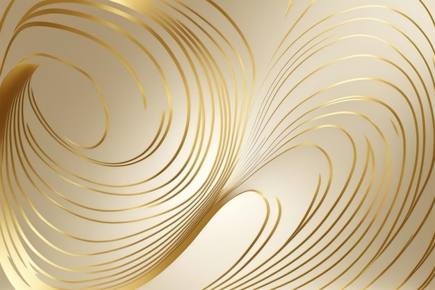 Fondo de artes de línea abstracta de oro Diseño de decoración de papel tapiz de lujo