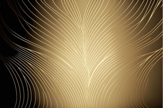 Fondo de artes de línea abstracta de oro Diseño de decoración de papel tapiz de lujo