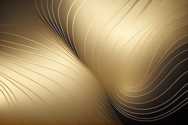 Fondo de artes de línea abstracta de oro Diseño de decoración de papel tapiz de lujo