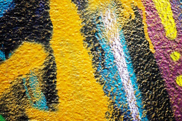 Foto fondo artístico colorido de la pared pintada de la textura