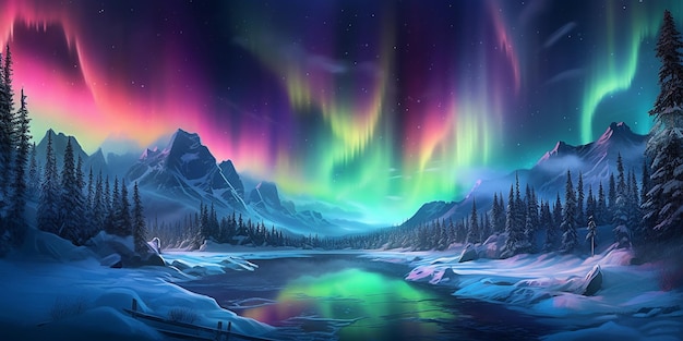 fondo de aurora