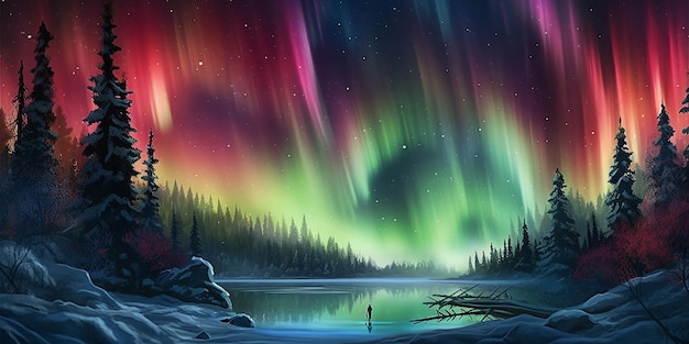 fondo de aurora