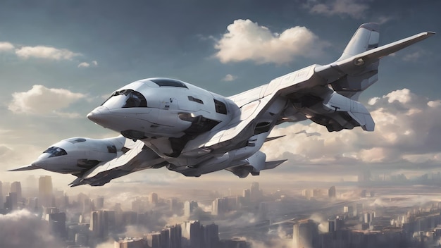 El fondo de los aviones del futuro muy genial