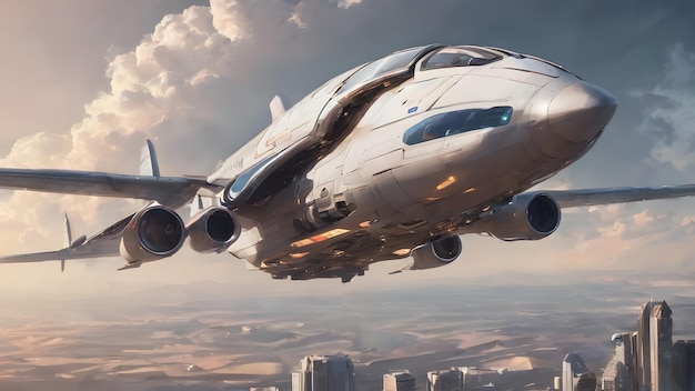 El fondo de los aviones del futuro muy genial