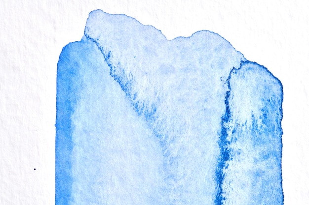 Fondo azul abstracto Collage de arte de tinta acuarela Manchas y pinceladas de pintura acrílica