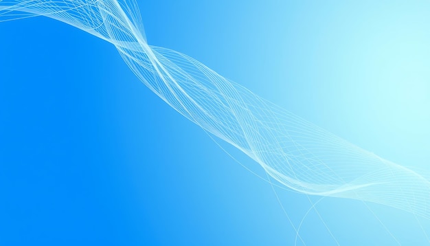 Fondo azul abstracto con líneas blancas