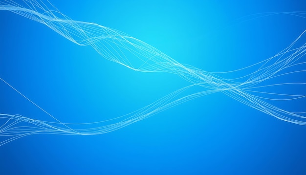 Fondo azul abstracto con líneas blancas