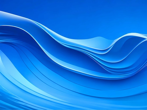 Fondo azul abstracto con líneas fluidas ondas dinámicas