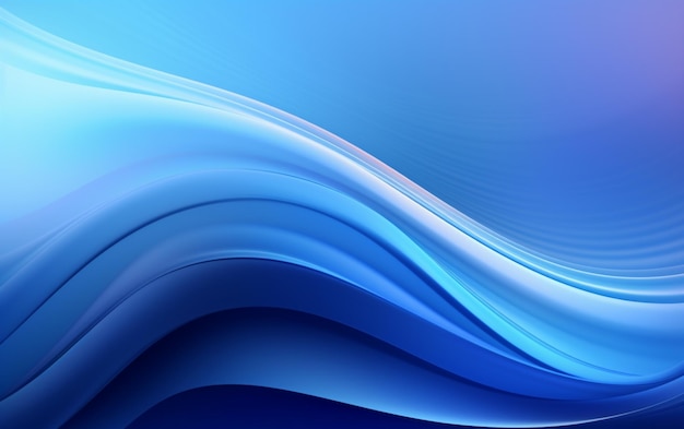 Fondo azul abstracto con líneas lisas y brillantes