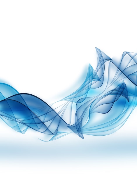 Fondo azul abstracto con líneas lisas