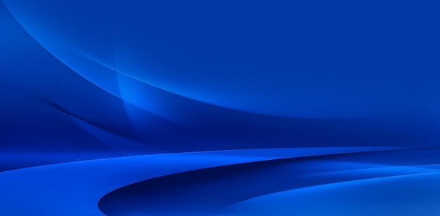 Fondo azul abstracto con líneas lisas