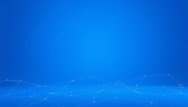 Fondo azul abstracto con líneas y puntos blancos