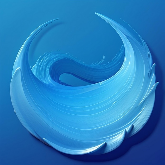 Fondo azul abstracto con olas