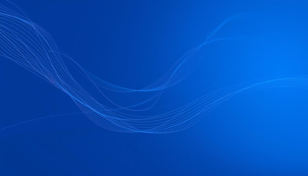 Fondo azul abstracto con sutiles líneas blancas y un patrón de onda