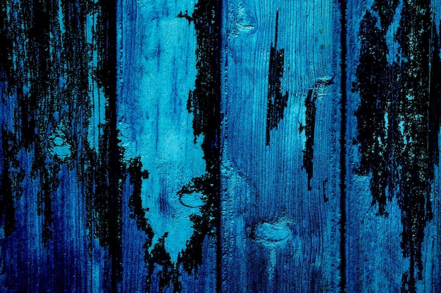 Fondo azul abstracto de textura de madera azul