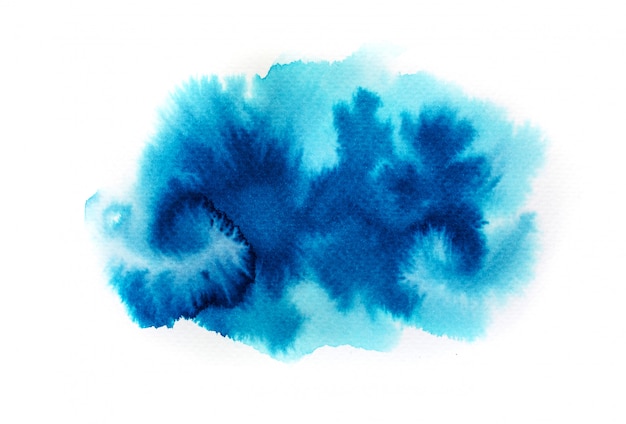 Foto fondo azul de la acuarela.