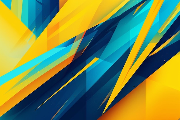 Un fondo azul y amarillo con un fondo azul que dice 'blue' generative ai