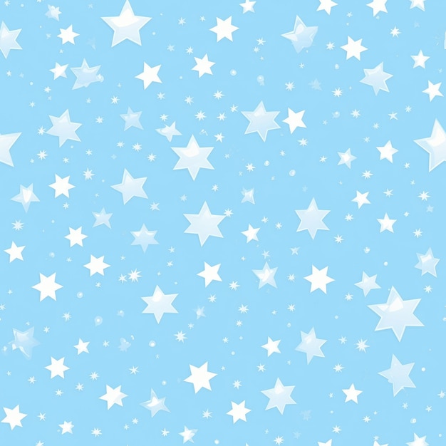 Fondo azul y blanco con estrellas