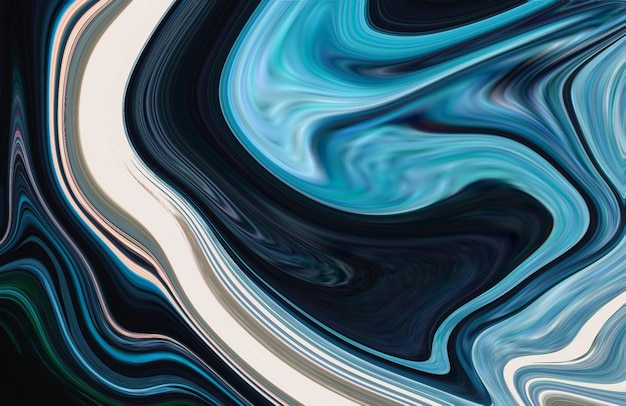 Un fondo azul y blanco con un remolino de líneas azules y blancas.