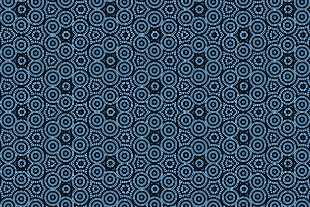 Fondo azul circular mosaico