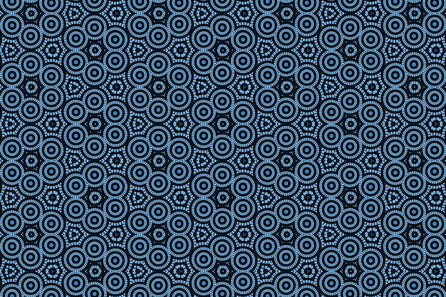 Fondo azul circular mosaico