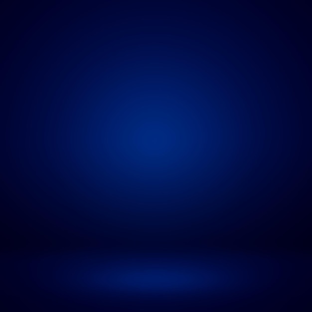 Fondo azul degradado de lujo abstracto azul oscuro liso con banner de estudio de viñeta negra