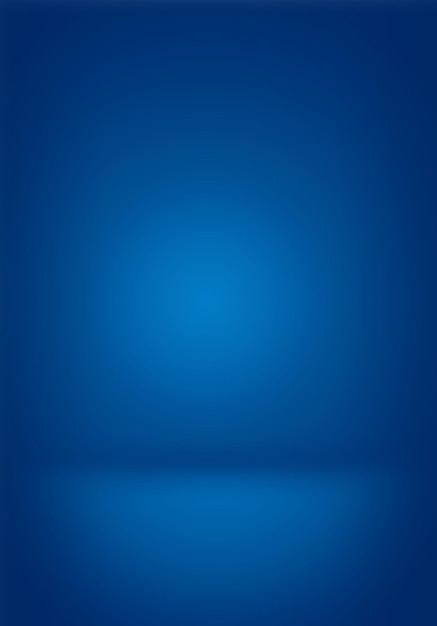 Fondo azul degradado de lujo abstracto azul oscuro liso con banner de estudio de viñeta negra