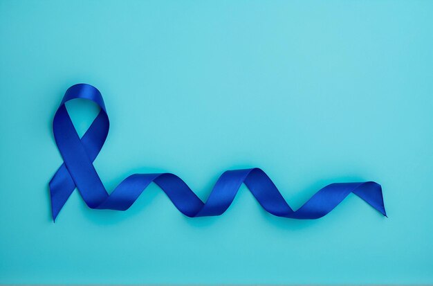 Foto fondo azul del día mundial del cáncer