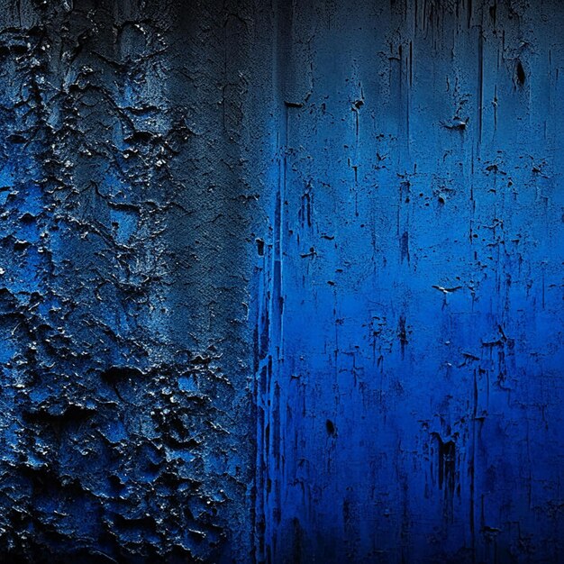 Foto el fondo azul diseñado con textura de hormigón grunge vintage
