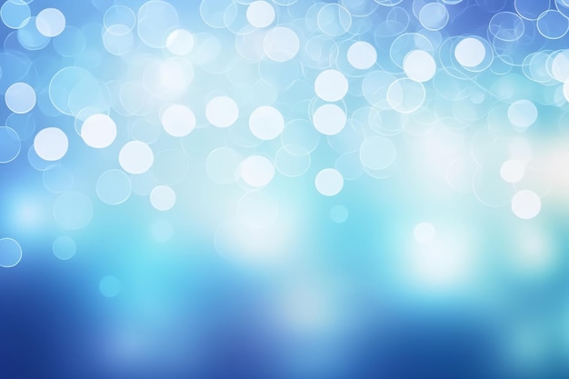 Fondo azul con efecto bokeh