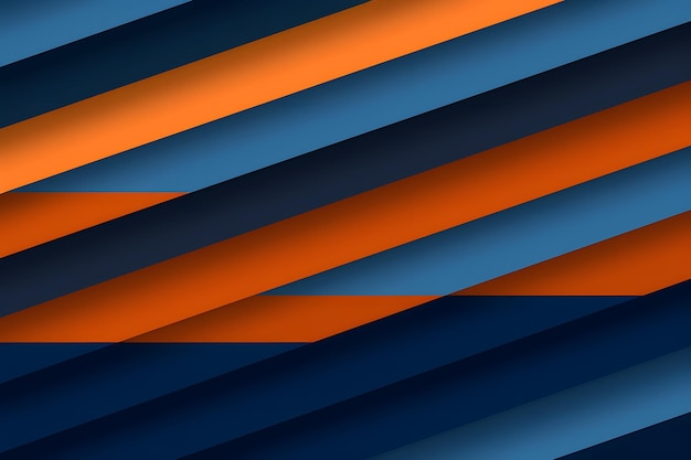 y fondo azul para el estandarte naranja