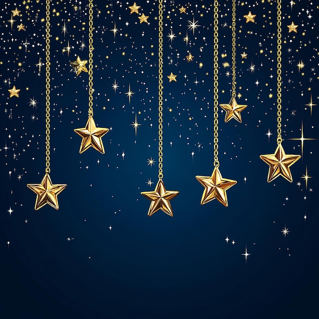 un fondo azul con estrellas doradas y un fondo negro con un fondo azul