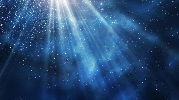 un fondo azul con estrellas y la palabra brillar en él