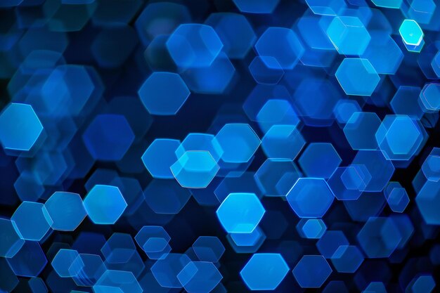 un fondo azul con un fondo oscuro con un patrón azul y naranja