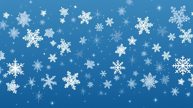 fondo azul de invierno con nieve cayendo fondo de Navidad simple